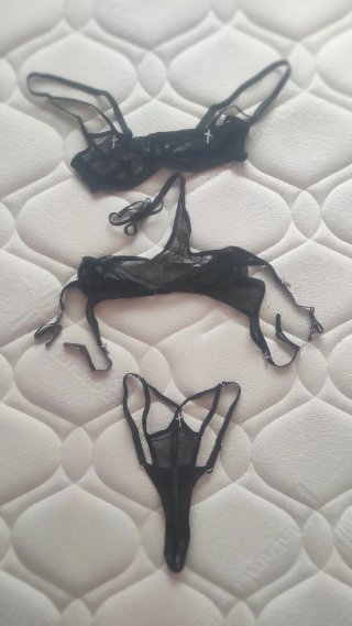 Conjunto de lencería negro