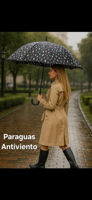 Paraguas Antiviento Estampado