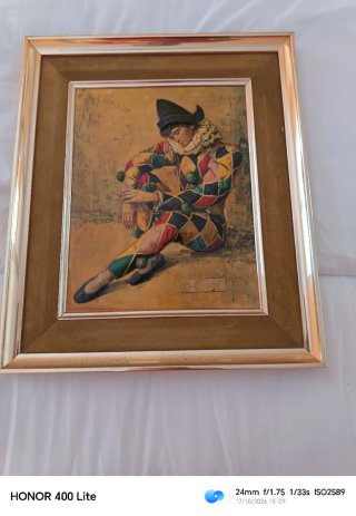 Cuadro de Arlequín con Marco Clásico