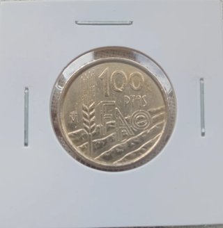 100 Pesetas 1995. Lis arriba.