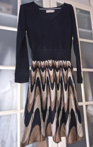 Vestido de punto estampado