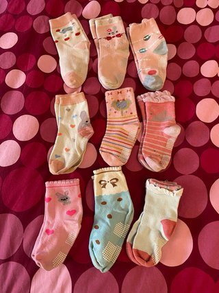 Pack 9 Pares Calcetines Antideslizantes 5/7años