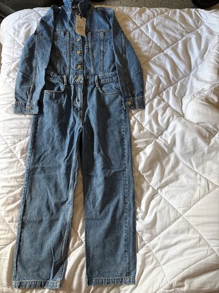 Mono vaquero Zara azul