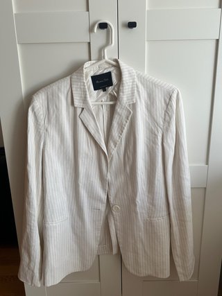 Americana Massimo Dutti Blanca (off white)