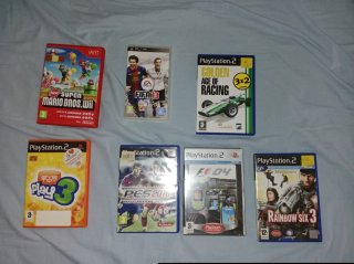 Lote de 6 Juegos PS2, PSP y Wii