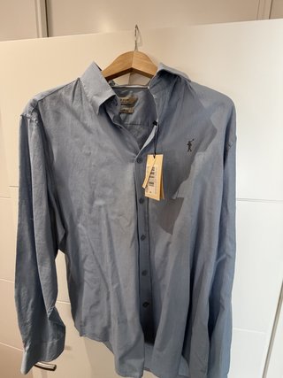 Camisa Manga Larga Polo Club Azul