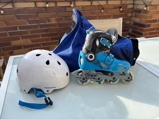 Set de Patines Oxelo con Casco y Bolsa