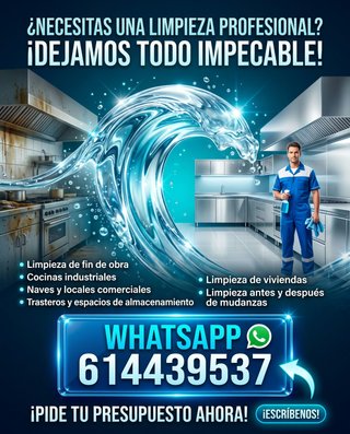 LIMPIEZA FIN DE OBRAS Y GENERAL