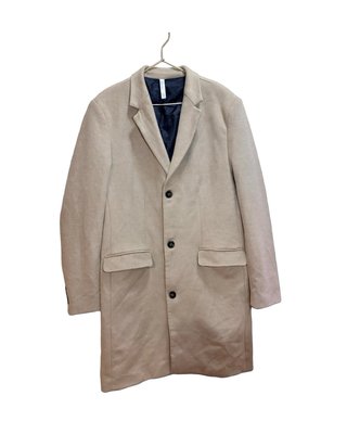 Abrigo Largo Zara Man Beige Talla XL