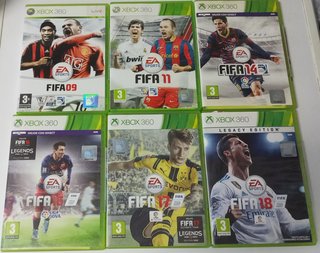Lote 6 Juegos FIFA para Xbox 360