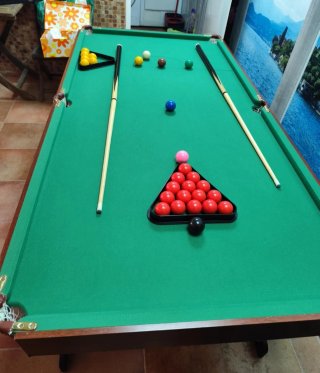 Mesa de billar plegable