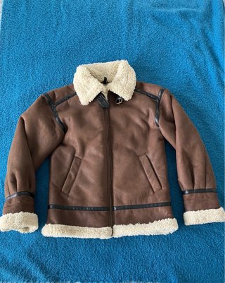 Cazadora aviador doble faz borrego H&M XS - Nueva