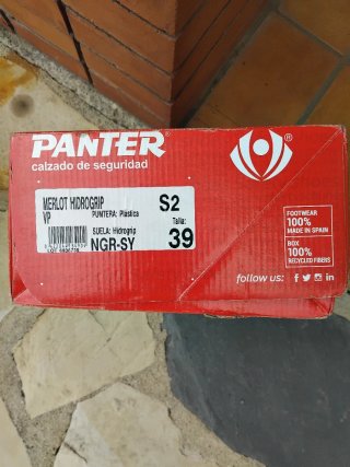 Botas de Seguridad Panter Merlot Hidrogrip T.39
