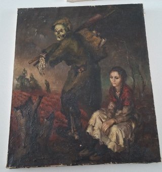 Óleo sobre lienzo de Fr. Ribera Gómez