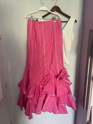 Traje de flamenca, corsé y falda