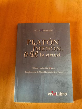 Platón Menon, O de la virtud