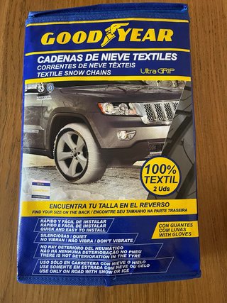 Cadenas de Nieve Textiles Goodyear talla S. Nuevas