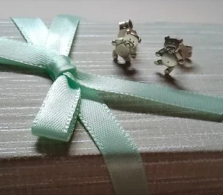Pendientes de Plata con Forma de Osito