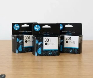 3 Cartuchos HP 301 Negro