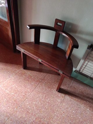 Banco Mesa Vintage de Madera de Nogal