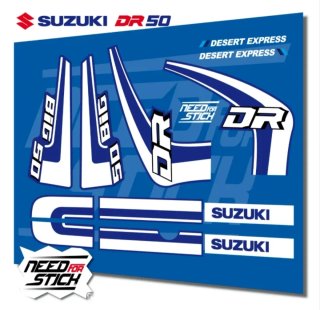 Kit Pegatinas Vinilos Suzuki DR 50 BIG