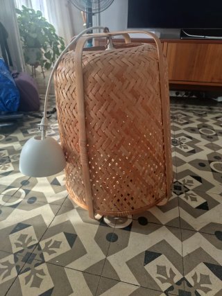 Lámpara de techo de bambú trenzado Ikea