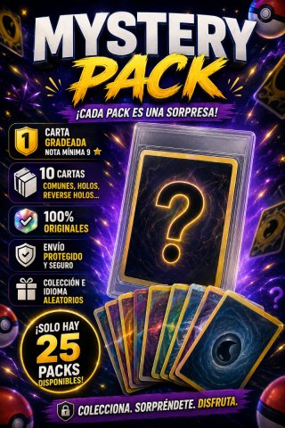 Mystery Pack Carta gradeada Pokémon.