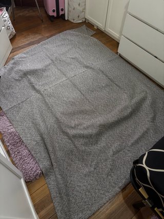 Alfombra Gris de Tejido