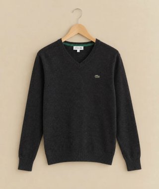 Jersey Lacoste Negro de Punto