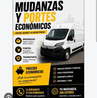 Portes mudamzas y vaciados de todo tipo