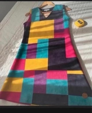 Vestido Multicolor antelina