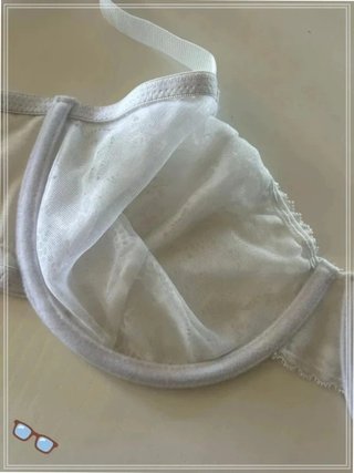 Sujetador de encaje blanco
