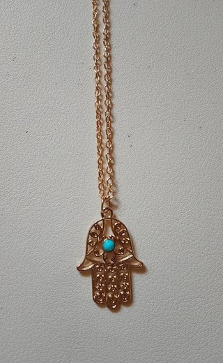 Colgante Mano de Fátima Baño Oro
