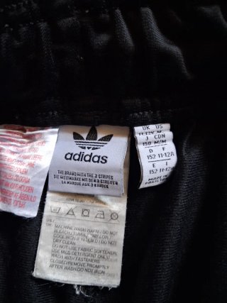 Pantalón adidas Negro Talla S 11,12 años