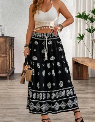 Falda Larga Estampada