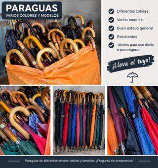 Lote de Paraguas Varios Colores