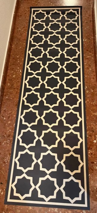 Alfombra Vinílica Estampado Geométrico