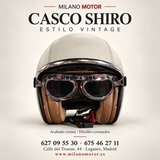 Casco Shiro Estilo Vintage