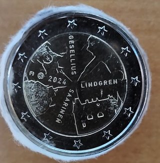 Moneda 2€ Finlandia 2024 Gesellius, Lindgren SC