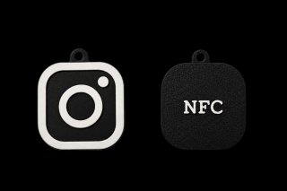 Llavero NFC con Logo de Instagram