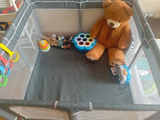 Parque Infantil Plegable Gris(no incluye juguetes)