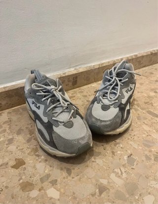 Bambas Fila Gris y Blanco