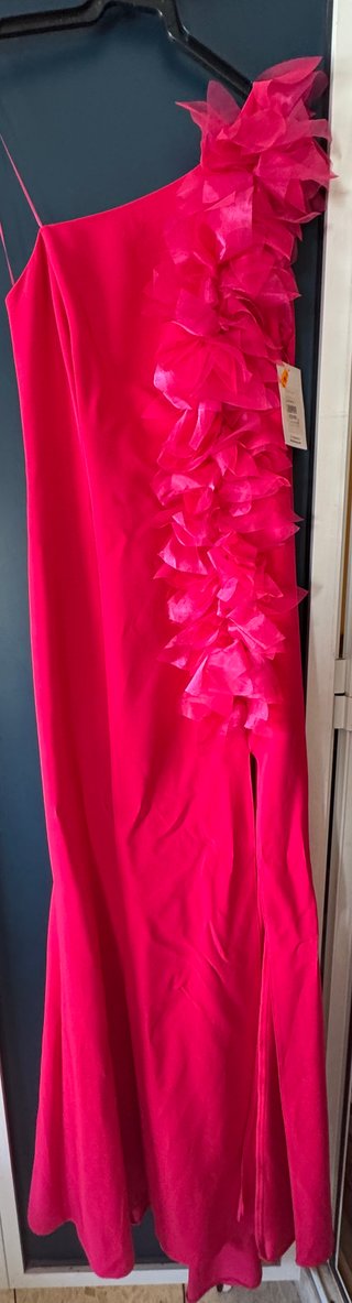 Vestido largo de fiesta rosa