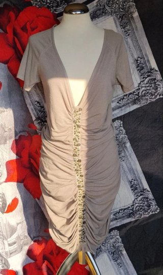 Abito longuette beige Silvian Heach