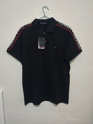 Polo Tommy Hilfiger negro XXL nuevo con etiquetas
