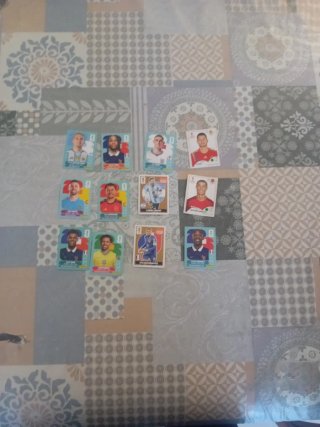 Lote de 12 Cromos Panini Mundial .