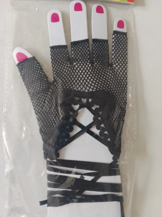 Guantes de Rejilla Negros