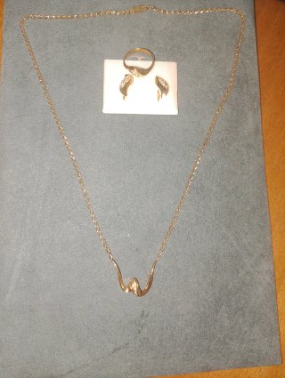 Conjunto de Joyería Chapado en Oro