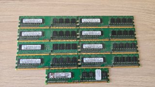 Lote 9 Módulos RAM DDR2