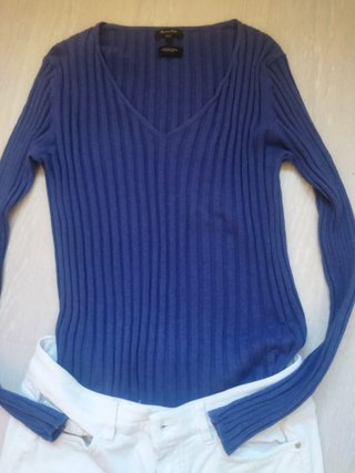 Jersey Talla M Massimo Dutti Canalé Azul